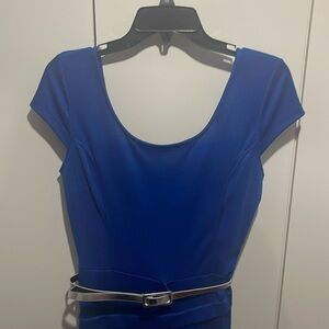 Charlotte Russe. Blue dress. Size large. 73% polyester/23% rayon/4% spandex.
